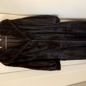 Vintage full length mink coat